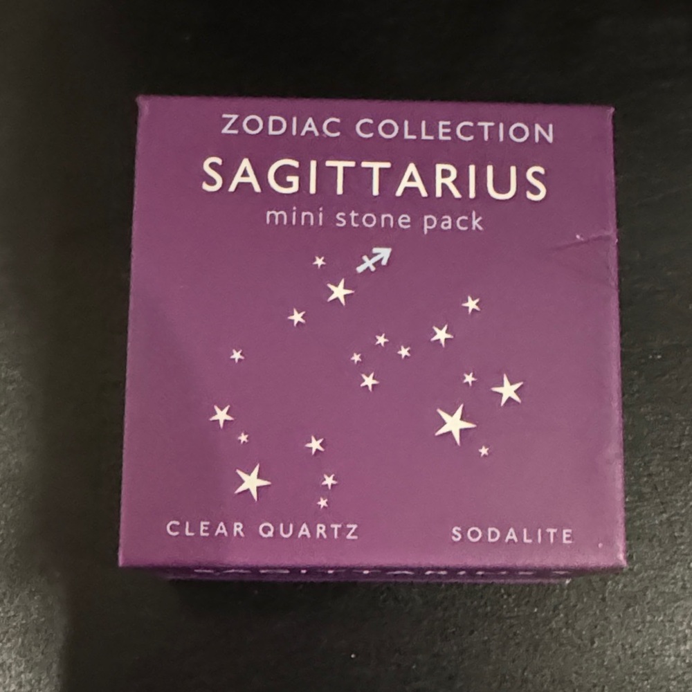 Zodiac Collection Sagittarius Mini Stone Pack - Sodalite and Clear Quartz